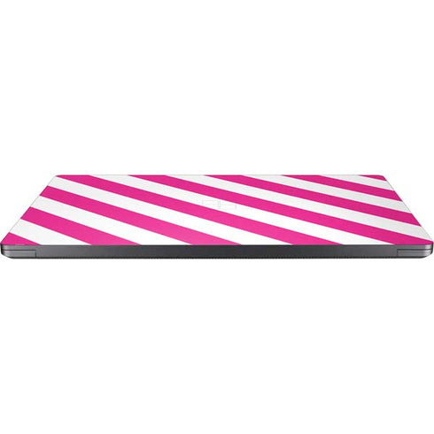 Pink and White Geometric Stripes Surface Laptop 7 15in Skin