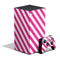 Pink and White Geometric Stripes XBox Series X Digital Edition Bundle Skin