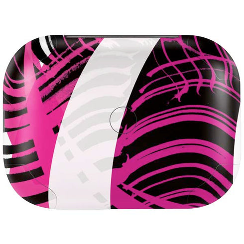 Pink and White Hipster Amazon Echo Buds Skin