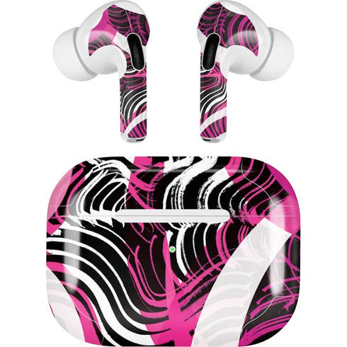 Pink and White Hipster AirPods Skins