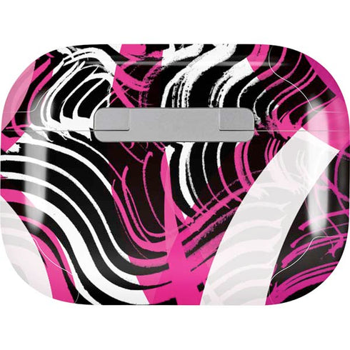 Pink and White Hipster AirPods Skins