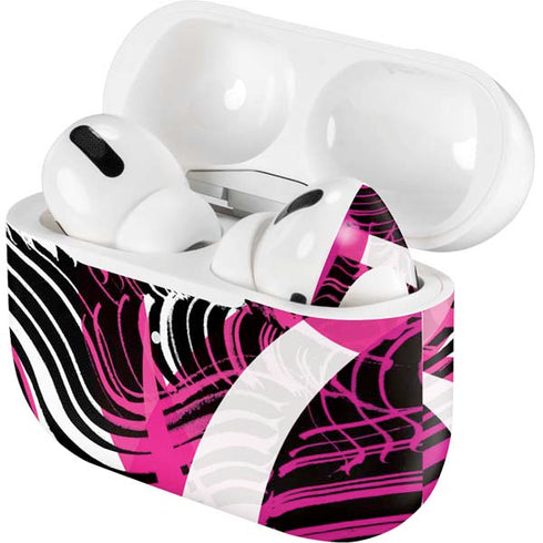 Pink and White Hipster AirPods Skins