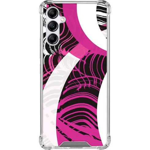 Pink and White Hipster Gabb Phone 4 Clear Case