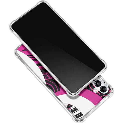 Pink and White Hipster Galaxy A16 5G Clear Case