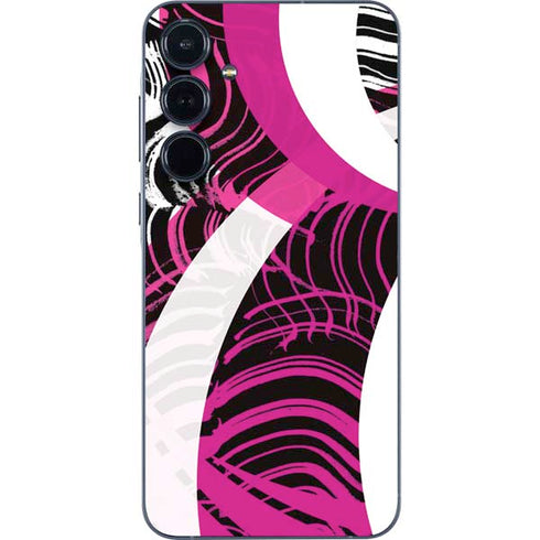 Pink and White Hipster Galaxy A35 5G Skin