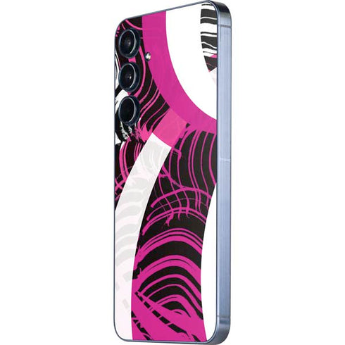 Pink and White Hipster Galaxy A35 5G Skin
