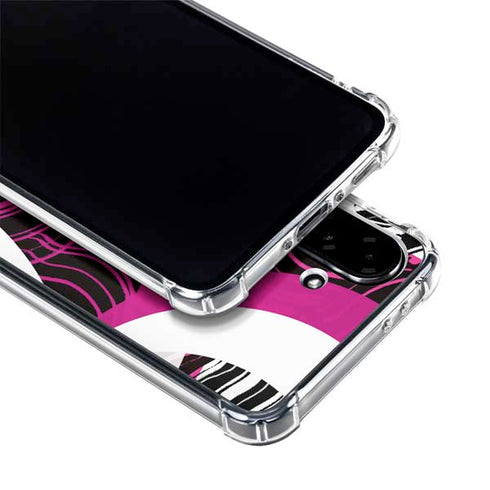 Pink and White Hipster Galaxy A36 5G Clear Case