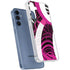 Pink and White Hipster Galaxy A55 5G Clear Case