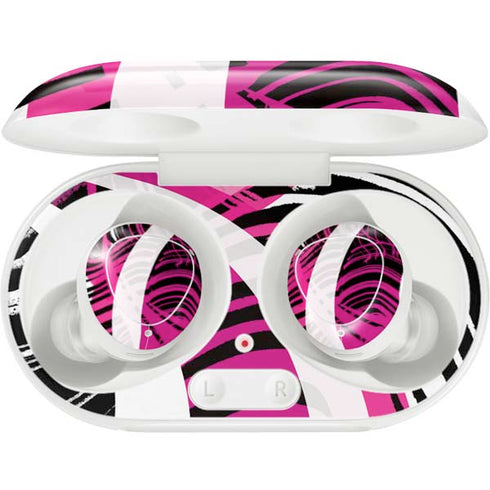 Pink and White Hipster Galaxy Buds Plus Skin