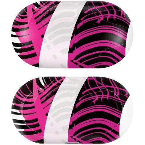 Pink and White Hipster Galaxy Buds Plus Skin