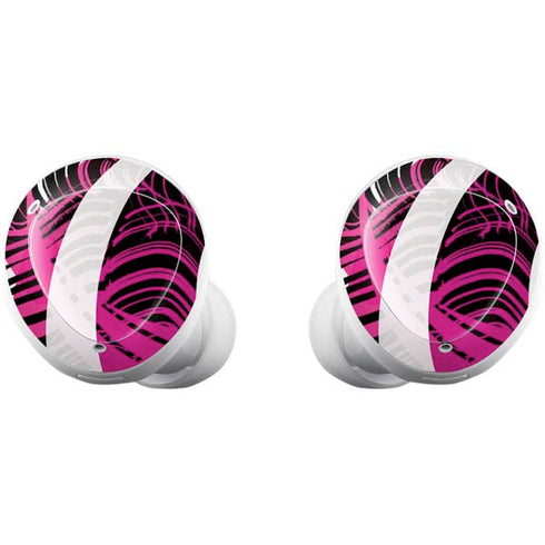 Pink and White Hipster Galaxy Buds Plus Skin