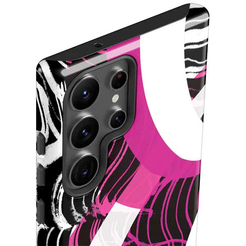 Pink and White Hipster Galaxy S23 Ultra Pro Case