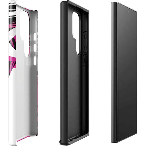 Pink and White Hipster Galaxy S23 Ultra Pro Case