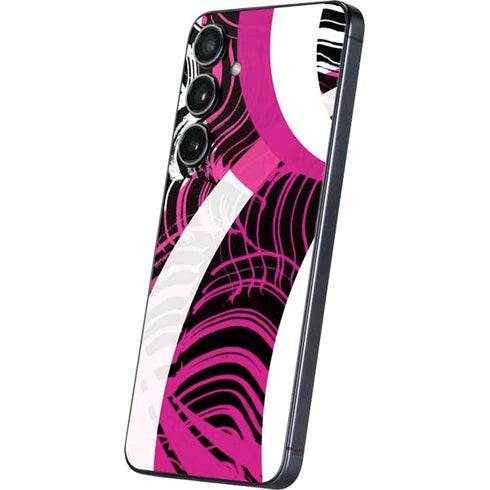 Pink and White Hipster Galaxy S25 Plus Skin