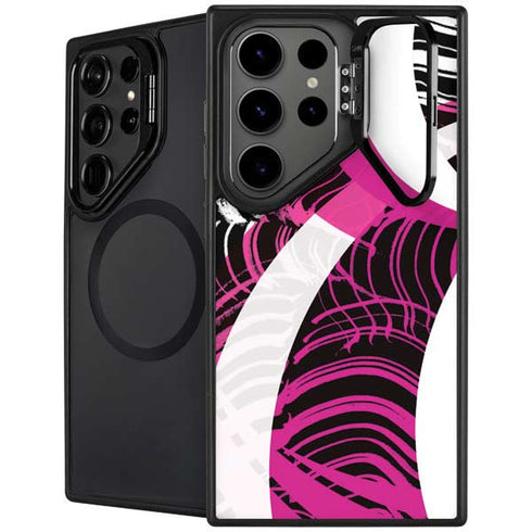 Pink and White Hipster Galaxy S25 Ultra Kickstand Case