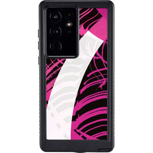 Pink and White Hipster Galaxy S24 Ultra Waterproof Case