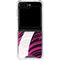 Pink and White Hipster Galaxy Z Flip6 Clear Case