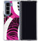 Pink and White Hipster Galaxy Z Fold5 5G Clear Case