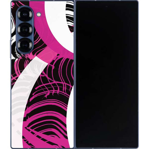 Pink and White Hipster Galaxy Z Fold6 Skin