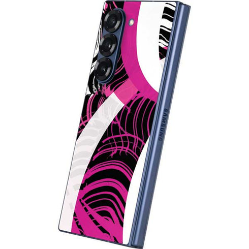 Pink and White Hipster Galaxy Z Fold6 Skin