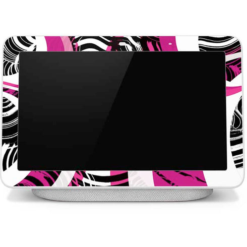 Pink and White Hipster Google Home Hub Skin