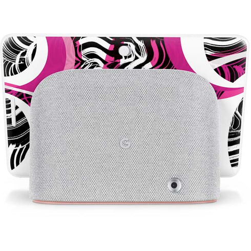 Pink and White Hipster Google Home Hub Skin