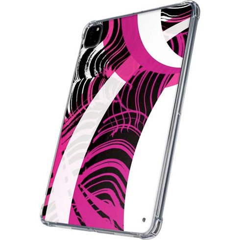 Pink and White Hipster iPad Pro 11in (2024) Clear Case