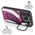 Pink and White Hipster iPhone 13 Pro Kickstand Case