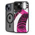 Pink and White Hipster iPhone 14 Plus Kickstand Case