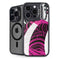 Pink and White Hipster iPhone 14 Pro Kickstand Case