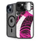 Pink and White Hipster iPhone 15 Kickstand Case
