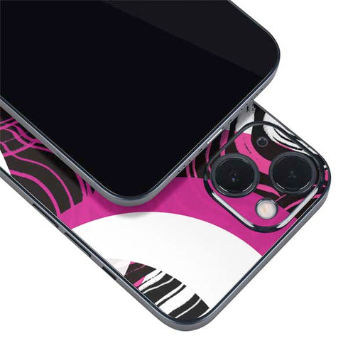 Pink and White Hipster iPhone 15 Skin