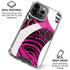 Pink and White Hipster iPhone 16 Pro Clear Case