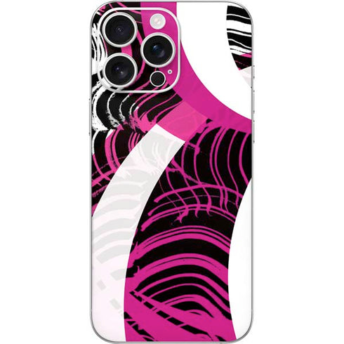 Pink and White Hipster iPhone 16 Pro Max Skin