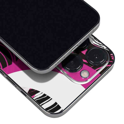 Pink and White Hipster iPhone 16 Pro Skin