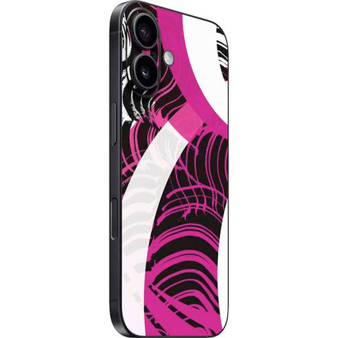 Pink and White Hipster iPhone 16 Skin