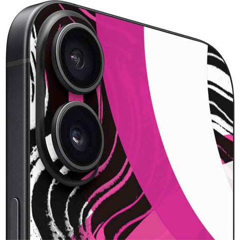 Pink and White Hipster iPhone 16 Skin