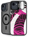 Pink and White Hipster iPhone 16e Kickstand Case