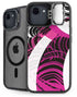 Pink and White Hipster iPhone 16e Kickstand Case