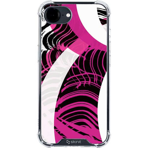 Pink and White Hipster iPhone 16e Clear Case