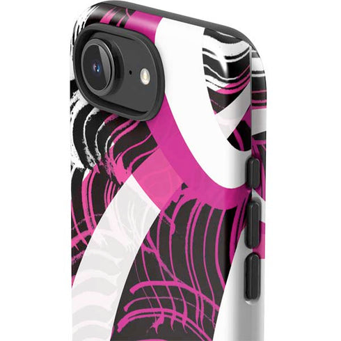 Pink and White Hipster iPhone 16e Impact Case