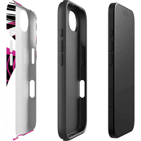Pink and White Hipster iPhone 16e Impact Case