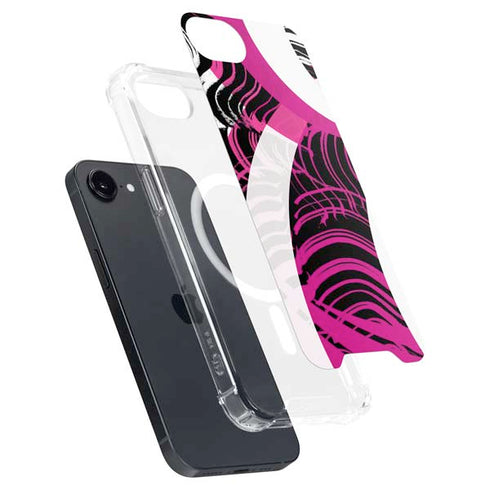 Pink and White Hipster iPhone 16e MagSafe Case