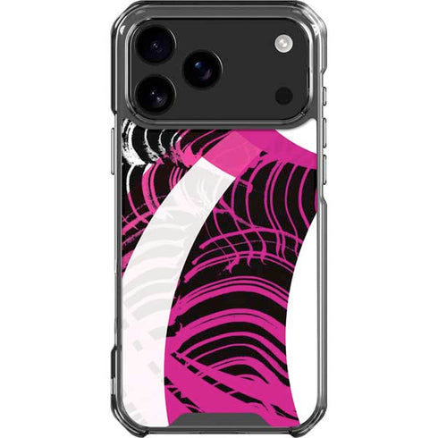 Pink and White Hipster iPhone 18 Pro Max Clear Case