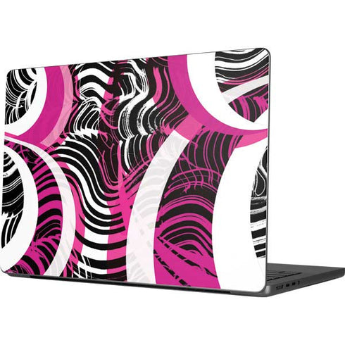 Pink and White Hipster Apple MacBook Pro 14-inch Skin