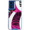 Pink and White Hipster Moto G 5G (2024) Clear Case