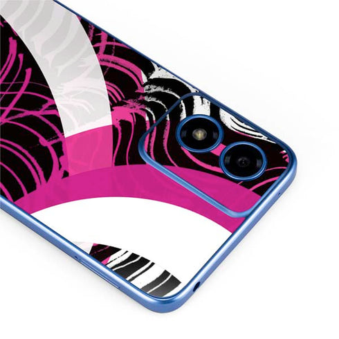 Pink and White Hipster Moto G Play 4G (2024) Skin