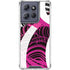 Pink and White Hipster Moto G Play 5G (2025) Clear Case