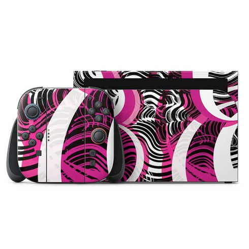 Pink and White Hipster Nintendo Skins