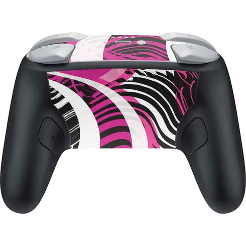 Pink and White Hipster Nintendo Switch 2 (2025) Pro Controller Skin